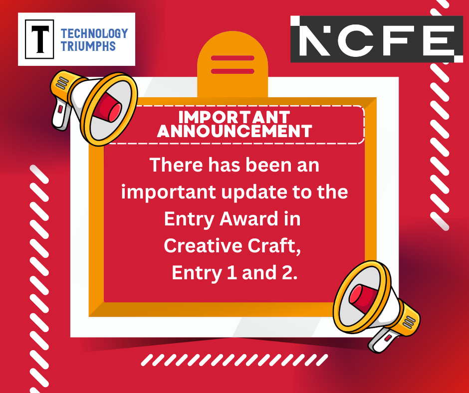 Entry Award in Creative Craft, Entry 1 and 2